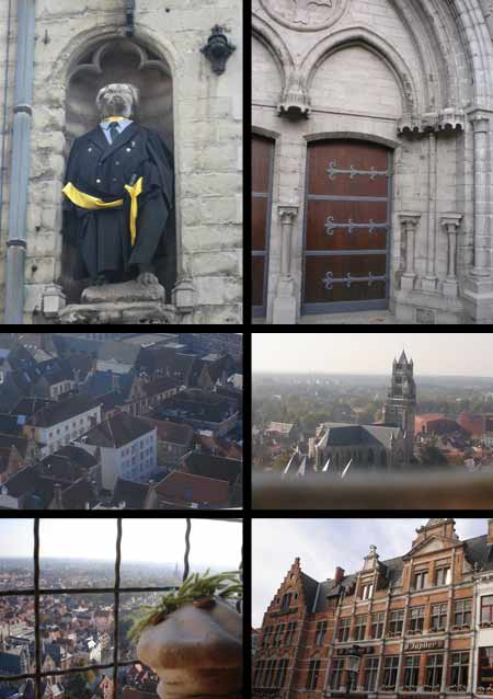 Brujas tiene la fama que merece (las vistas aéreas están hechas desde la torre del reloj).