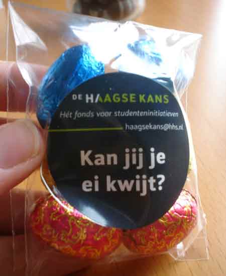 ¡Incluso en la Uni me han dado chocolate!