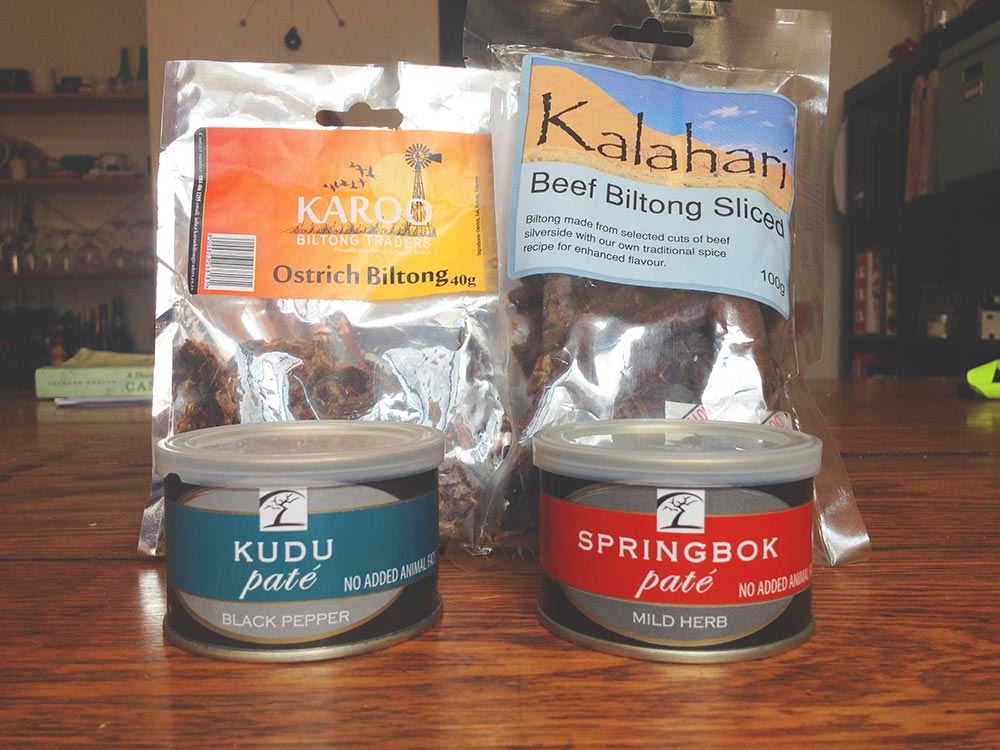 biltong y paté sudáfrica