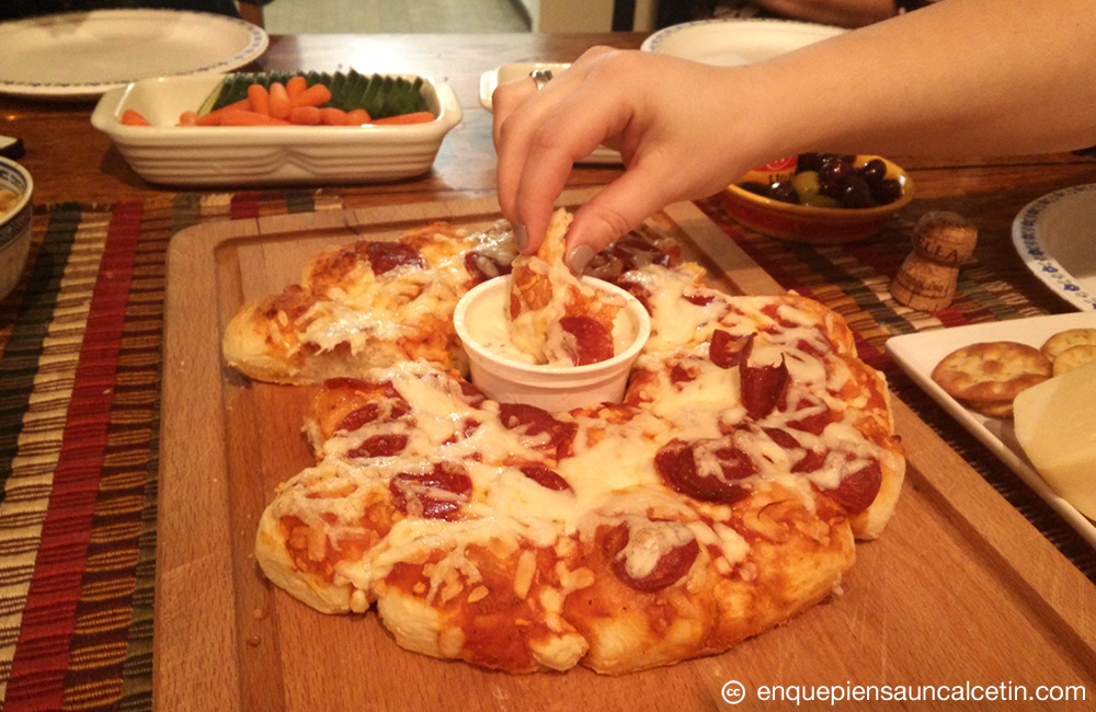pizza para mojar