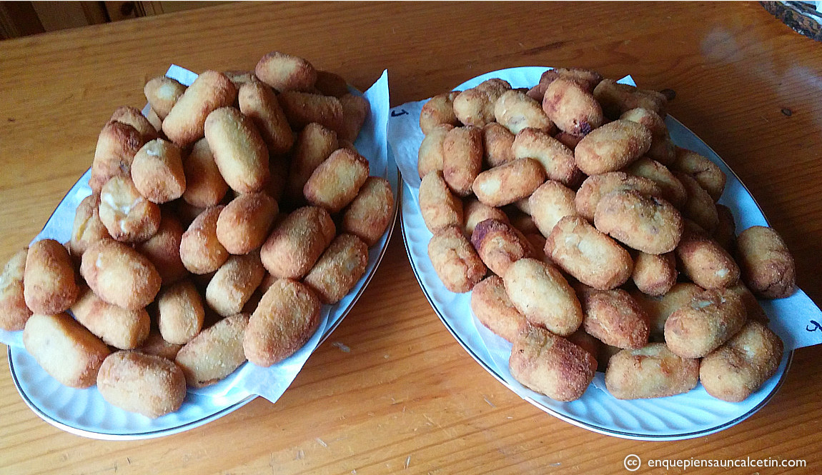 montañas de croquetas
